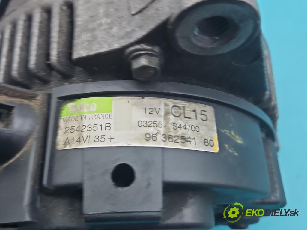 Peugeot 406 2.0 hdi 109 HP manual 80 kW 1997 cm3 5- Alternator 9636254180 (Alternátor)
