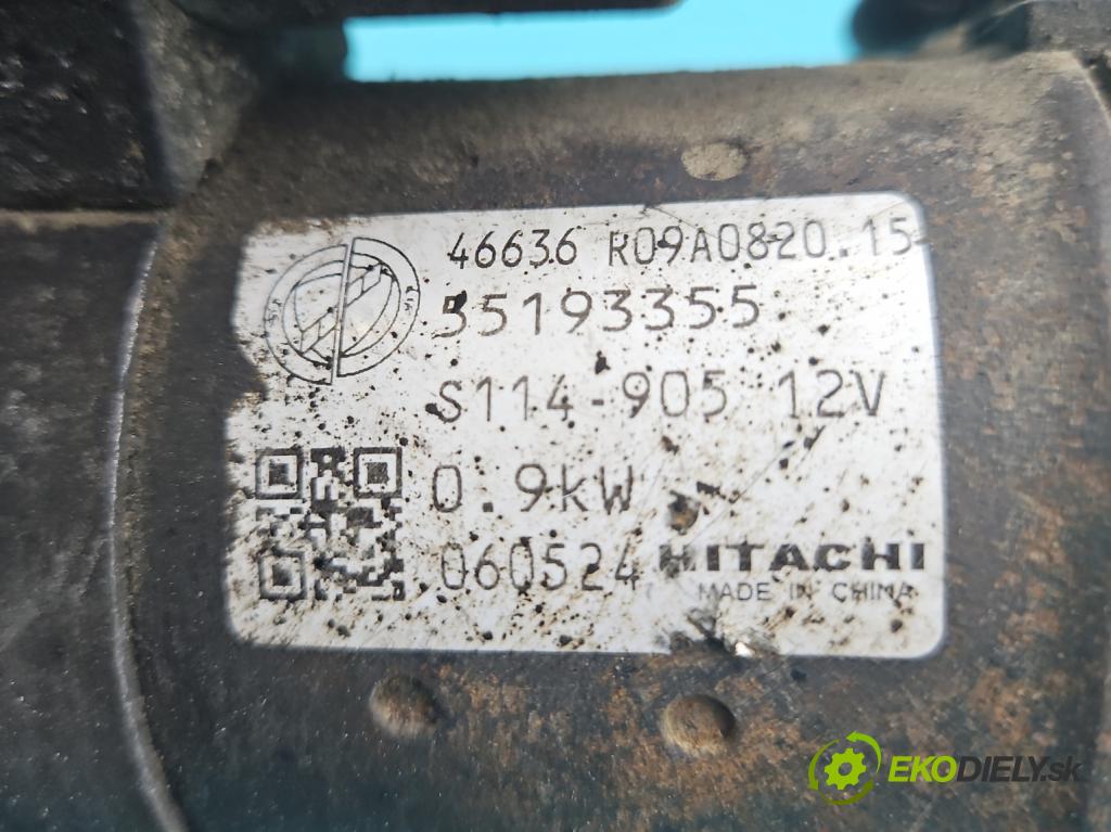 Fiat Panda II 2003-2012 1.1 8V 54 HP manual 40 kW 1108 cm3 5- štartér 55193355 (Štartér)