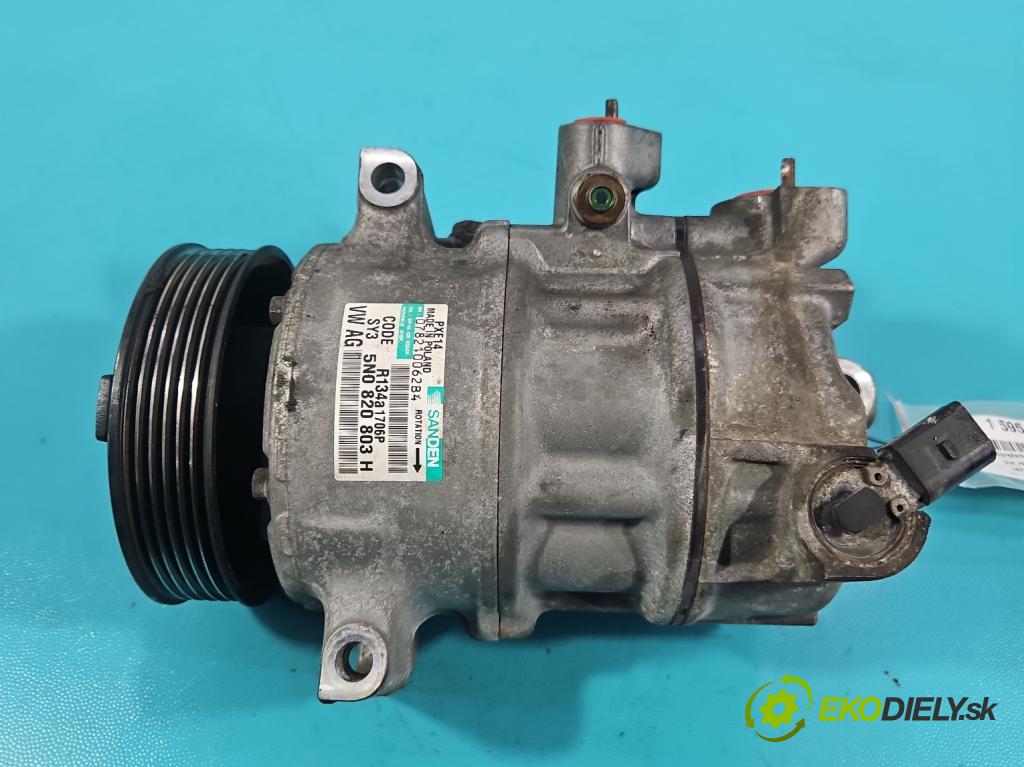 Vw Jetta VI 2010-2018 1.6 tdi 105 HP manual 77 kW 1598 cm3 4- Kompresor: klimatizácie 5N0820803H (Kompresor klimatizácie)