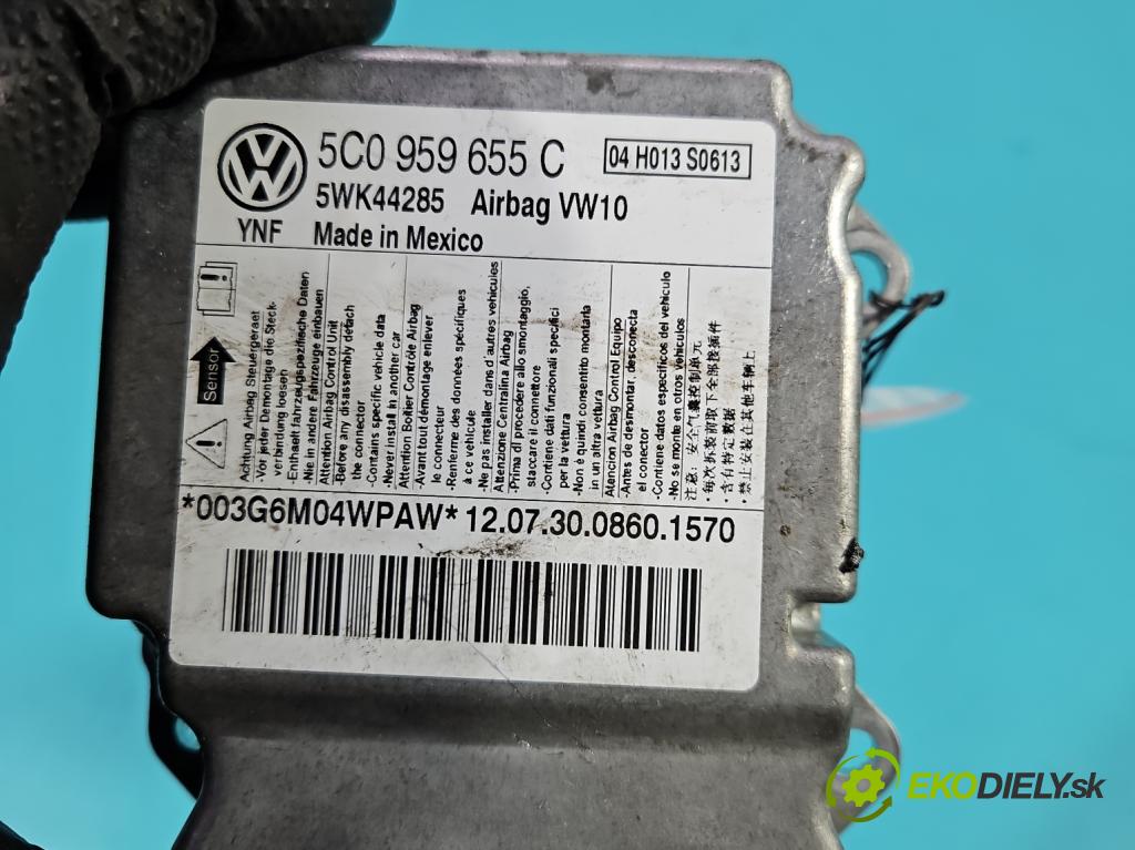 Vw Jetta VI 2010-2018 1.6 tdi CAYC: 105 hp manual 77 kW 1598 cm3 4- řídící jednotka polštáře: 5C0959655C