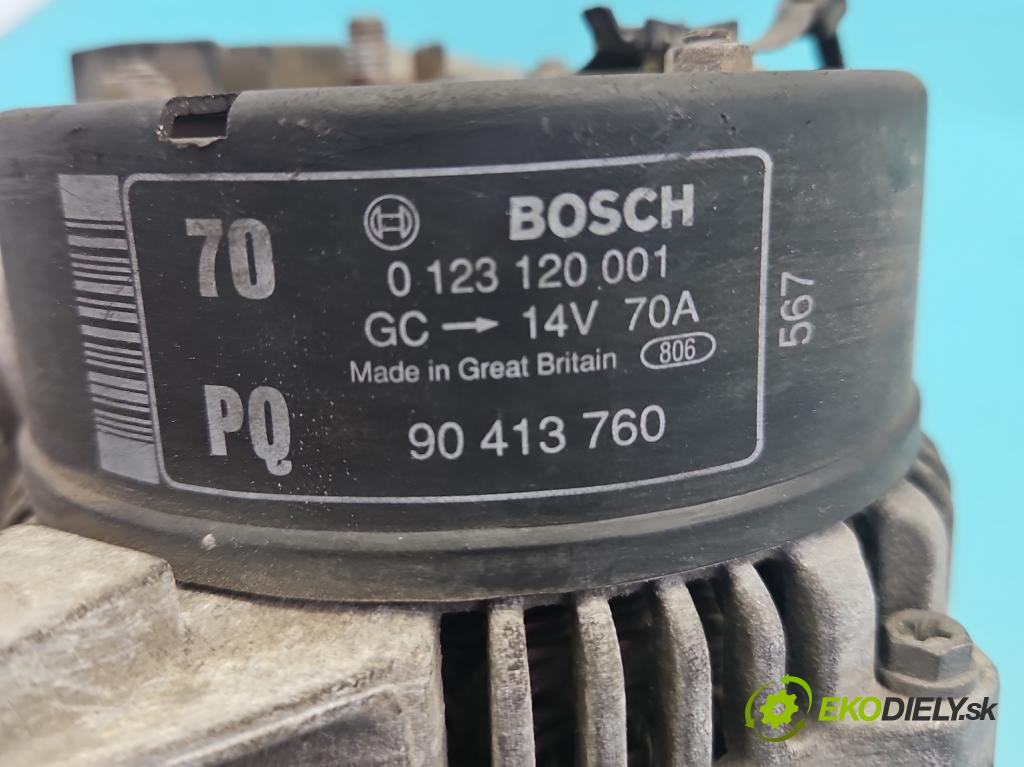 Opel Vectra B 1995-2002 1.6 16V 101 HP manual 74 kW 1598 cm3 4- Alternator 0123120001 (Alternátor)