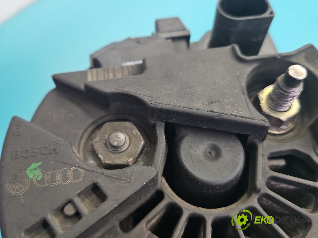 Vw Jetta V 2005-2010 1.9 tdi 105 HP manual 77 kW 1896 cm3 4- Alternator 0124515010 (Alternátor)