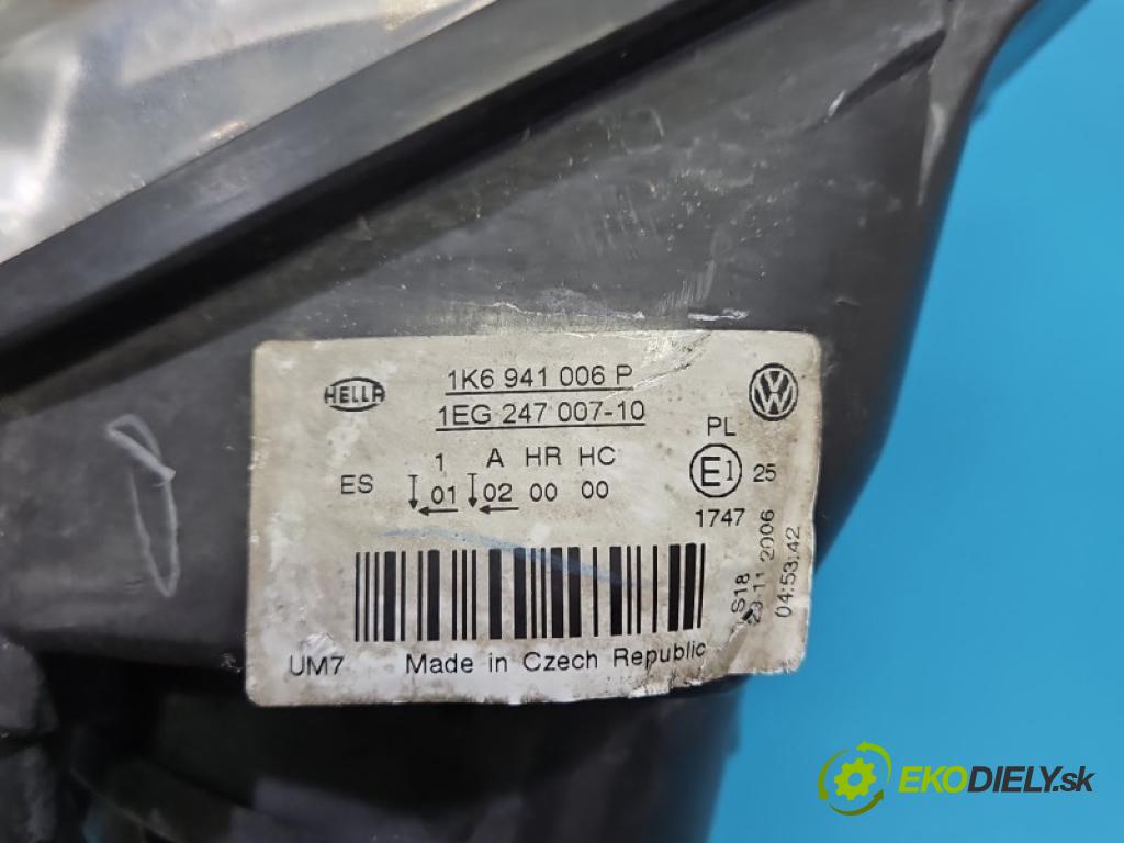 Vw Jetta V 2005-2010 1.9 tdi 105 hp manual 77 kW 1896 cm3 4- světlo pravý 1K6941006P (Pravé přední světlo)