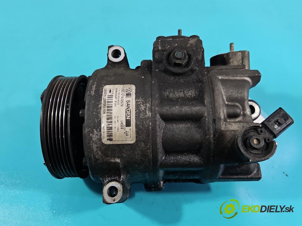 Vw Jetta V 2005-2010 1.9 tdi 105 hp manual 77 kW 1896 cm3 4- Kompresor: klíma 1K0820803S (Kompresor klimatizace)
