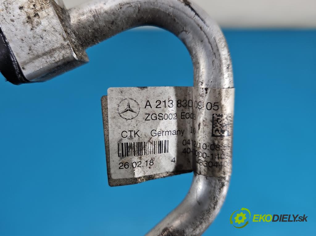 Mercedes E W213 2016-2023 2.0 cdi 654920 194KM: automatic 143 kW 1950 cm3 5- rúrka klimatizácie A2138300905