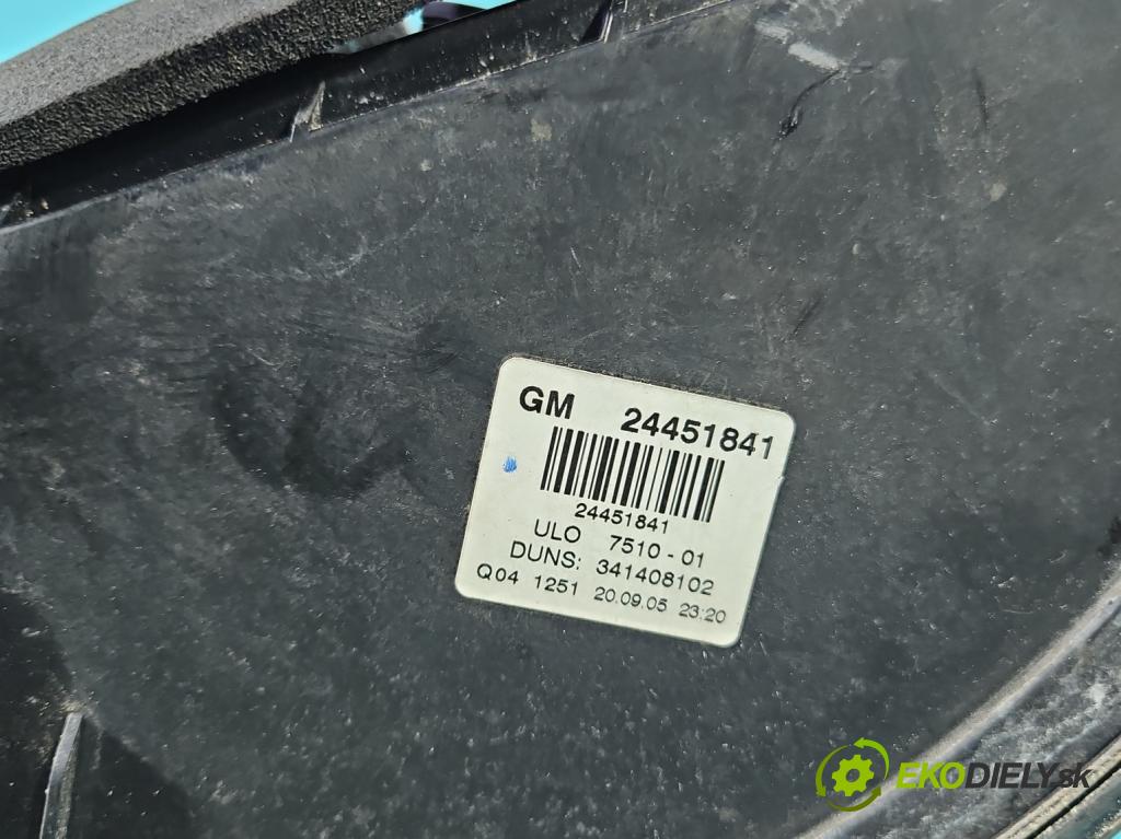 Opel Zafira B 2005-2014 1.9 cdti 120 HP manual 88 kW 1910 cm3 5- svetlo / reflektor zadné ľavé 24451841 (Kľučka dverí ostatné)