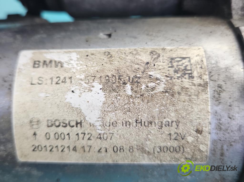 Bmw 3 F30 2011-2018 2.0d 116 HP manual 85 kW 1995 cm3 5- štartér 0001172407 (Štartér)