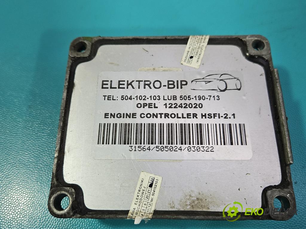 Opel Zafira A 1999-2005 1.6 16V 101 HP manual 74 kW 1598 cm3 5- riadiaca jednotka motora 12242020
