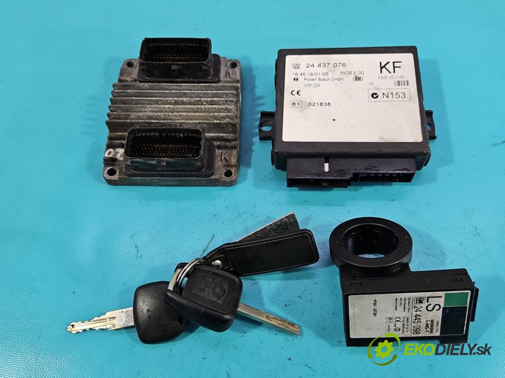 Opel Zafira A 1999-2005 1.6 16V 101 HP manual 74 kW 1598 cm3 5- riadiaca jednotka motora 12242020