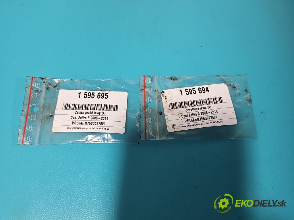 Opel Zafira B 2005-2014 1.9 cdti 120 HP manual 88 kW 1910 cm3 5- brzdič predné ľavý  (Kľučka dverí ostatné)