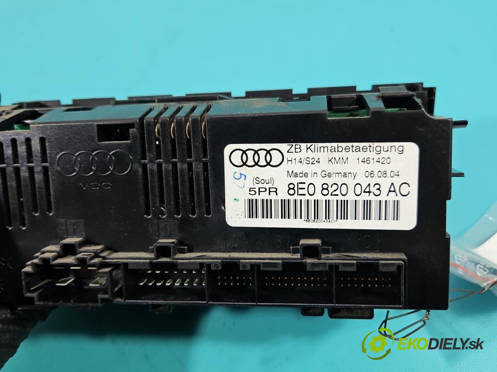 Audi A4 B6 2000-2004 1.9 tdi 131 HP manual 96 kW 1896 cm3 5- panel kúrenia 8E0820043AC