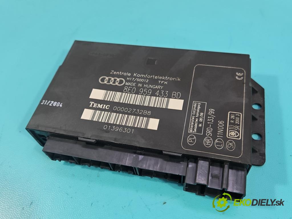 Audi A4 B6 2000-2004 1.9 tdi 131 hp manual 96 kW 1896 cm3 5- řídící jednotka komfortu 8E0959433BD