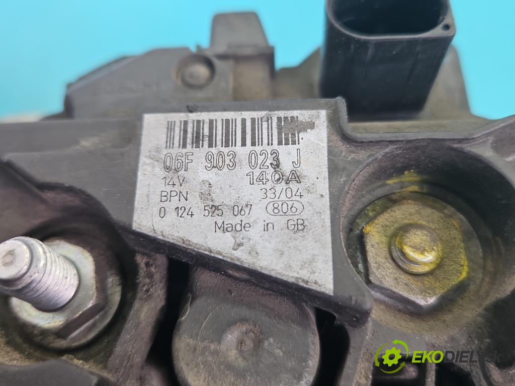 Audi A4 B6 2000-2004 1.9 tdi 131 HP manual 96 kW 1896 cm3 5- Alternator 06F903023J (Alternátor)
