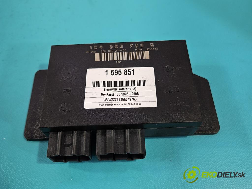 Vw Passat B5 1995-2005 1.9 tdi 131 hp automatic 96 kW 1896 cm3 5- řídící jednotka komfortu 1C0959799B
