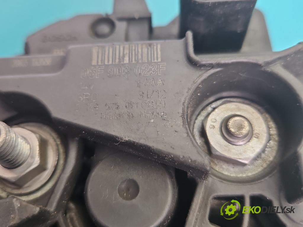 Vw Jetta VI 2010-2018 1.6 tdi CAYC: 105 HP manual 77 kW 1598 cm3 4- Alternator 06F903023F (Alternátor)