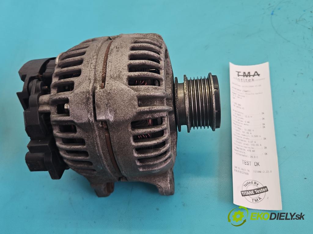 Vw Jetta VI 2010-2018 1.6 tdi CAYC: 105 hp manual 77 kW 1598 cm3 4- Alternator 06F903023F (Alternátor)
