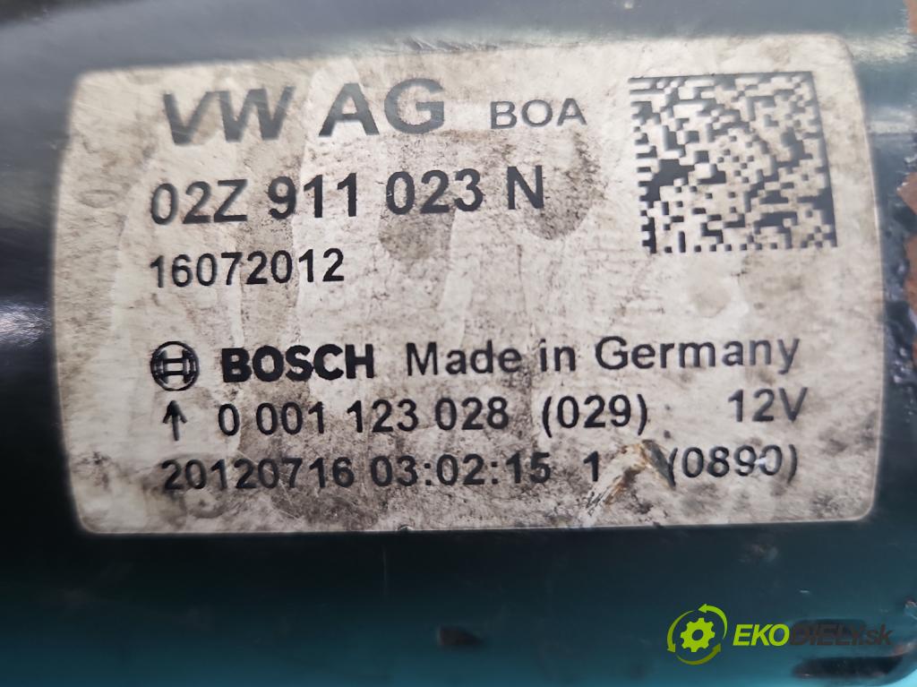 Vw Jetta VI 2010-2018 1.6 tdi CAYC: 105 HP manual 77 kW 1598 cm3 4- štartér 02Z911023N (Štartér)