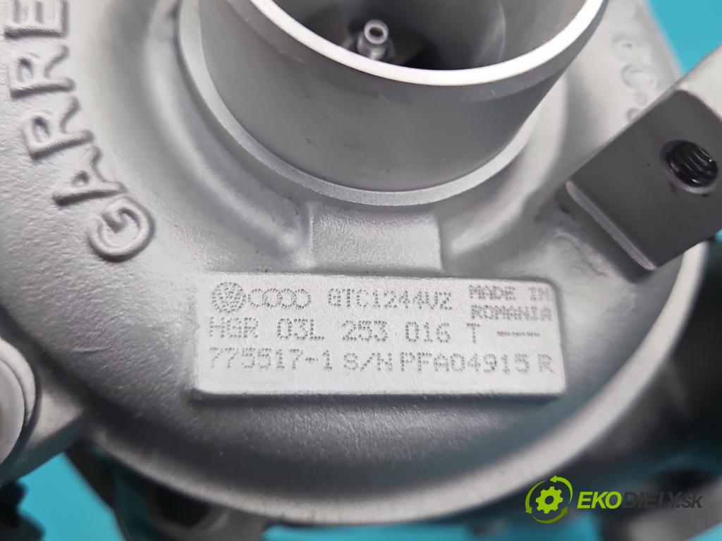 Vw Jetta VI 2010-2018 1.6 tdi CAYC: 105 hp manual 77 kW 1598 cm3 4- Turbodmychadlo repasováno 775517-1