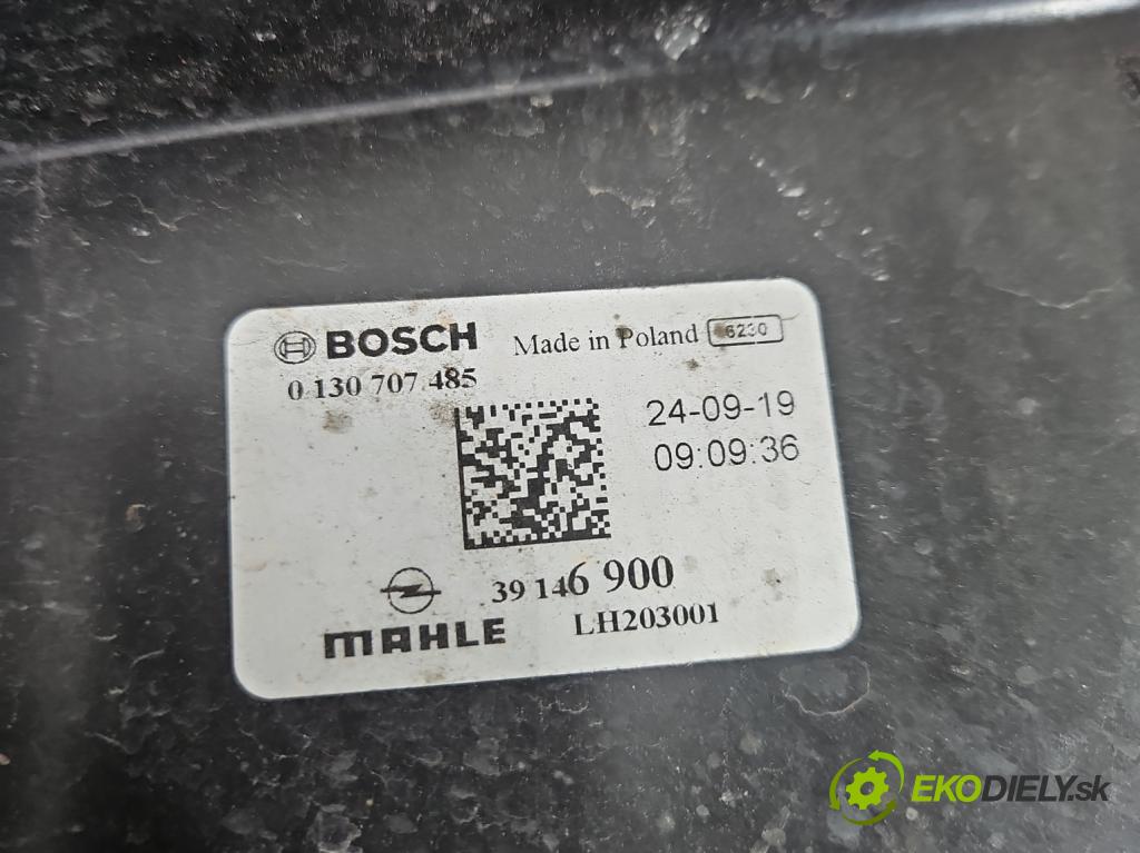Opel Astra V 2015-2022 1.5 cdti 105 HP manual 77 kW 1496 cm3 5- Ventilátor chladiča 0130707485