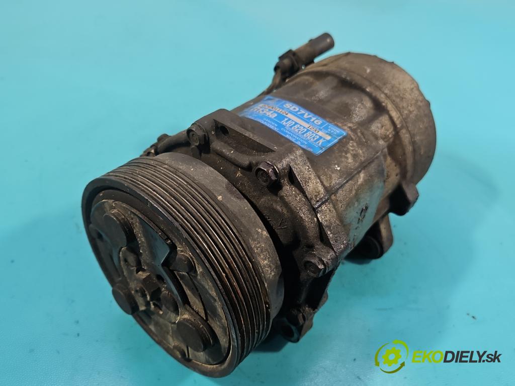 Vw Golf IV 1997-2003 1.9 tdi 101 hp manual 74 kW 1896 cm3 5- Kompresor: klíma 1J0820803K (Kompresor klimatizace)