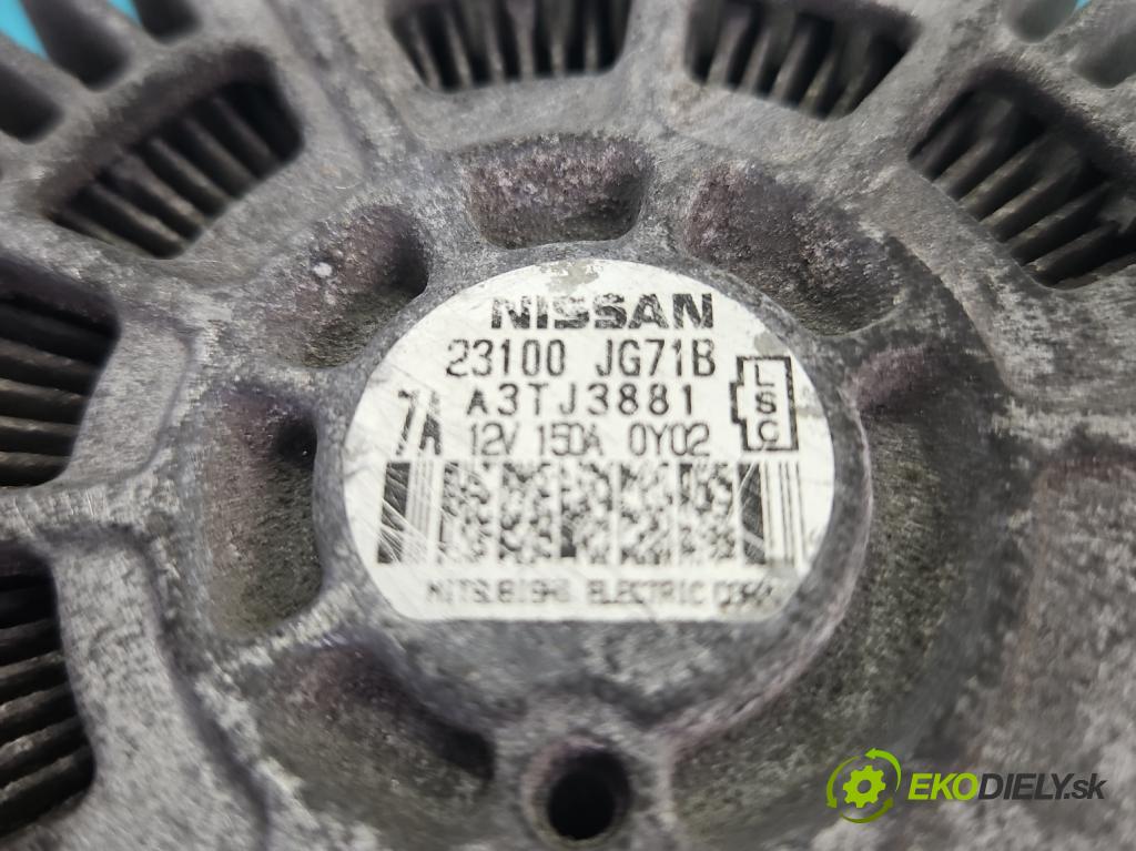 Renault Koleos I 2008-2016 2.0 dci 150 HP automatic 110 kW 1995 cm3 5- Alternator A3TJ3881 (Alternátor)