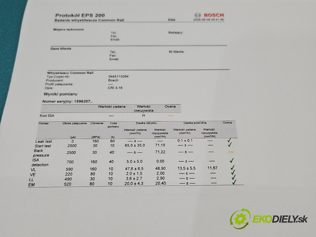Renault Koleos I 2008-2016 2.0 dci 150 HP automatic 110 kW 1995 cm3 5- vstrek diesel: 0445115084