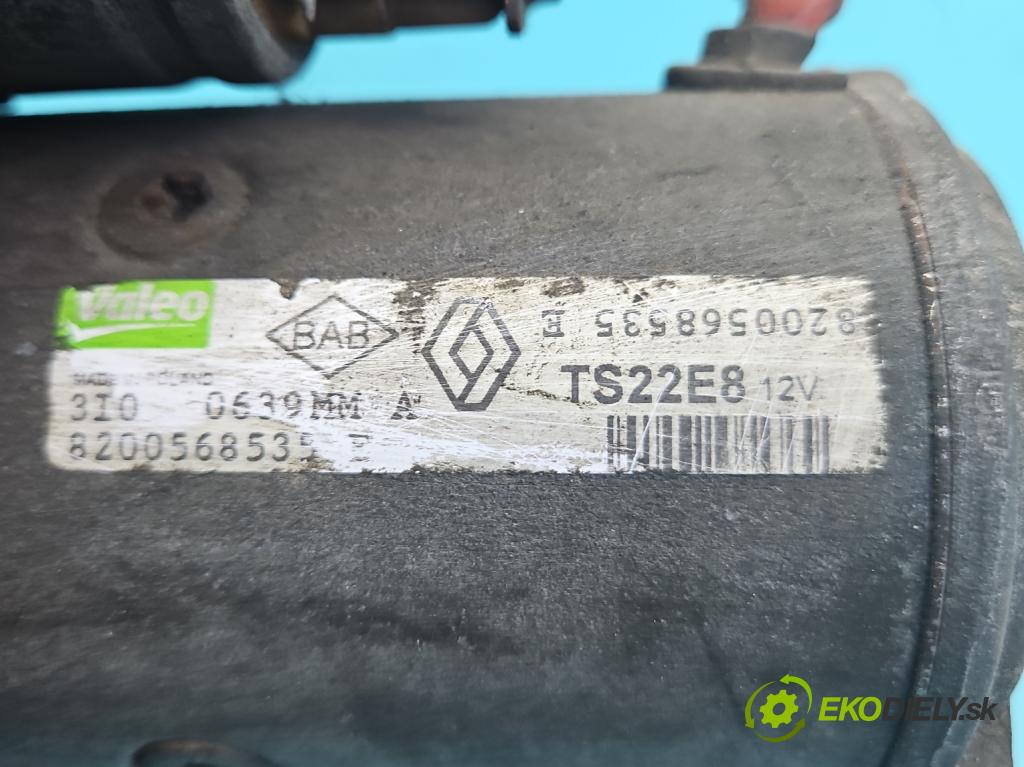 Renault Koleos I 2008-2016 2.0 dci 150 HP automatic 110 kW 1995 cm3 5- štartér TS22E8 (Štartér)