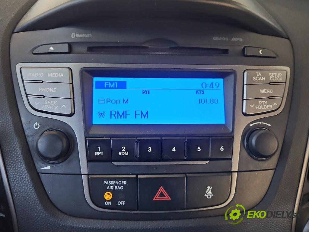 Hyundai Ix35 1.6 Gdi G4FD 135 hp manual 99 kW 1591 cm3 5- Radio továrna: 96150-2Y010TJN