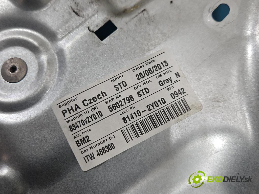 Hyundai Ix35 1.6 Gdi: G4FD 135 HP manual 99 kW 1591 cm3 5- mechanizmus okna zadné ľavý 83470-2Y010
