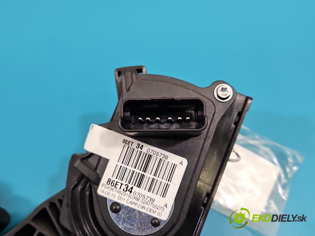 Peugeot 308 II 2013-2021 1.6 hdi 120 hp manual 88 kW 1560 cm3 5- pedal plyn: potenciometr: 9674829180