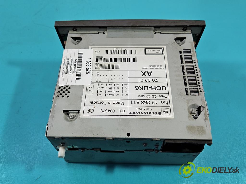 Opel Vivaro 2001-2014 2.0 cdti 90 HP manual 66 kW 1995 cm3 5- Radio originál 13253511