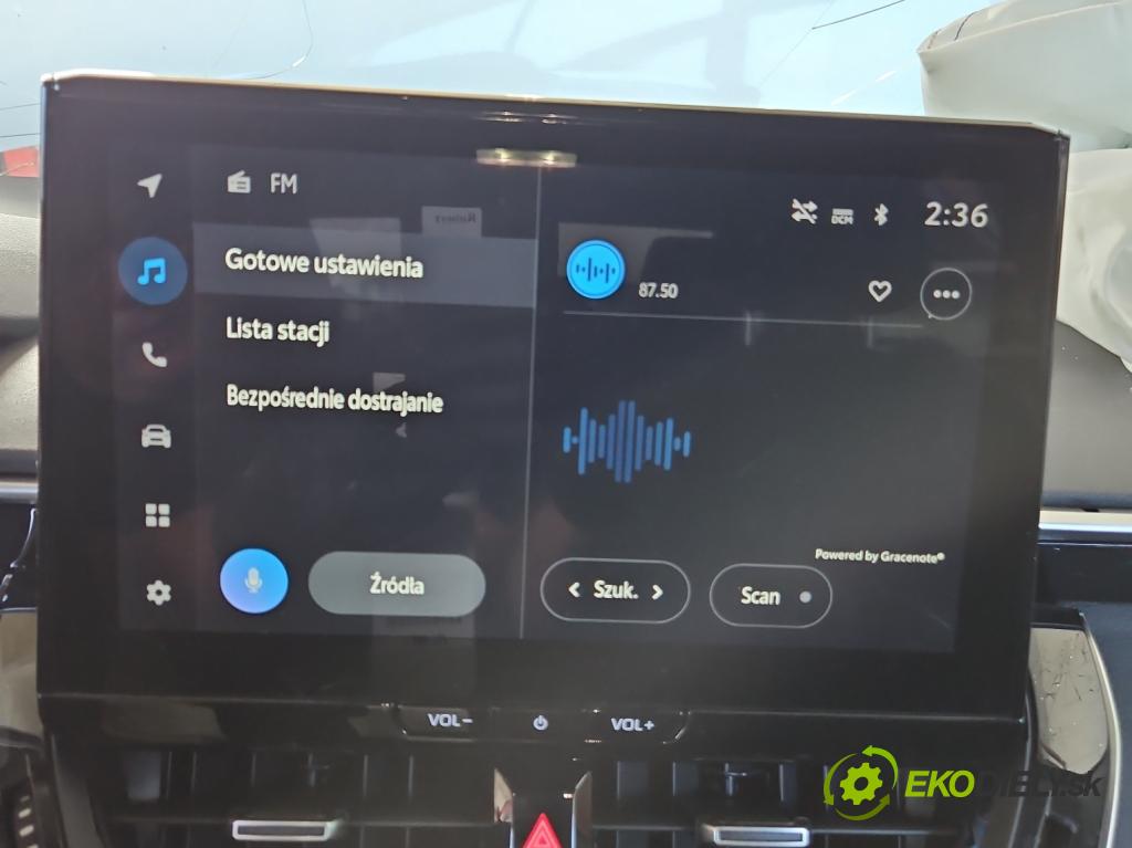Toyota Corolla E21 2019- 1.8 16V 98 HP automatic 72 kW 1798 cm3 4- Zobrazit: 86140-02Q12 (Prístrojová doska)