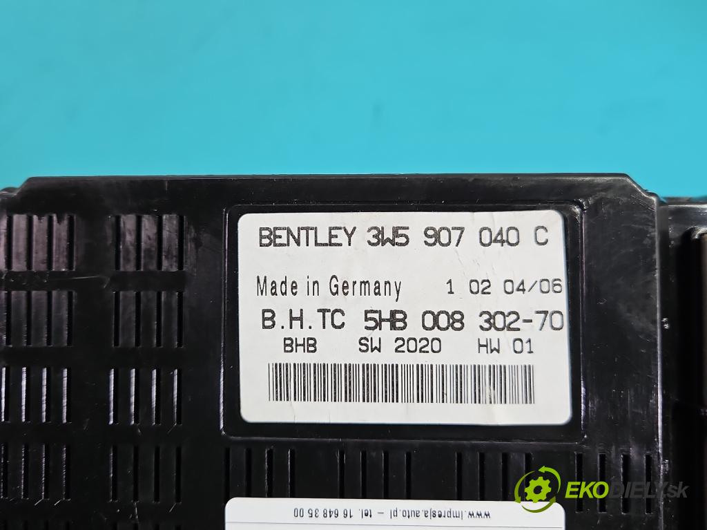Bentley Continental I 2005-2013 6.0 V12 automatic 411 kW 5998 cm3 4- řídící jednotka 3W5907040C