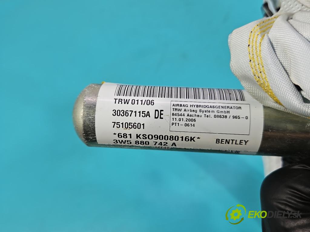 Bentley Continental I 2005-2013 6.0 V12 automatic 411 kW 5998 cm3 4- Záclona: pravé 30367115A