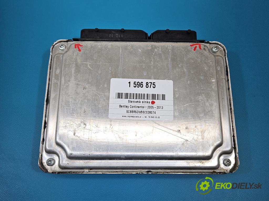 Bentley Continental I 2005-2013 6.0 V12 automatic 411 kW 5998 cm3 4- riadiaca jednotka motora 07C906018DJ