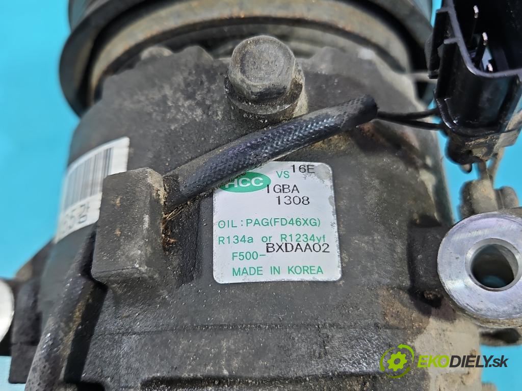 Hyundai Ix35 1.6 Gdi: G4FD 135 HP manual 99 kW 1591 cm3 5- Kompresor: klimatizácie F500-BXDAA02 (Kompresor klimatizácie)