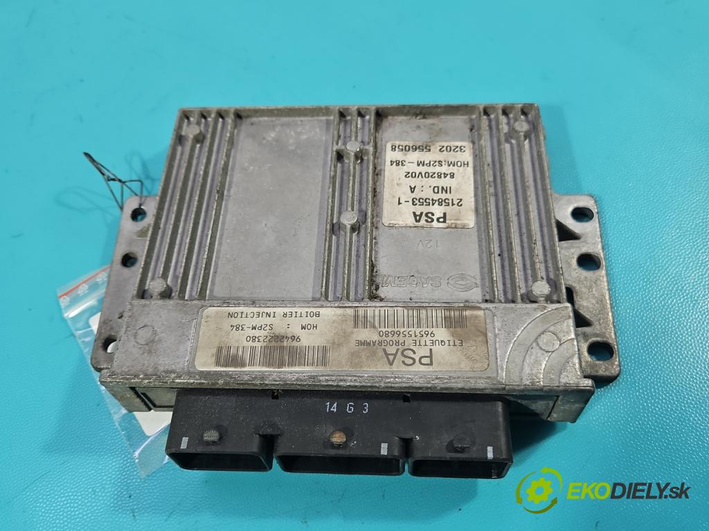 Citroen C2 1.4 8V 73 HP automatic 54 kW 1360 cm3 3- riadiaca jednotka motora 9651556680