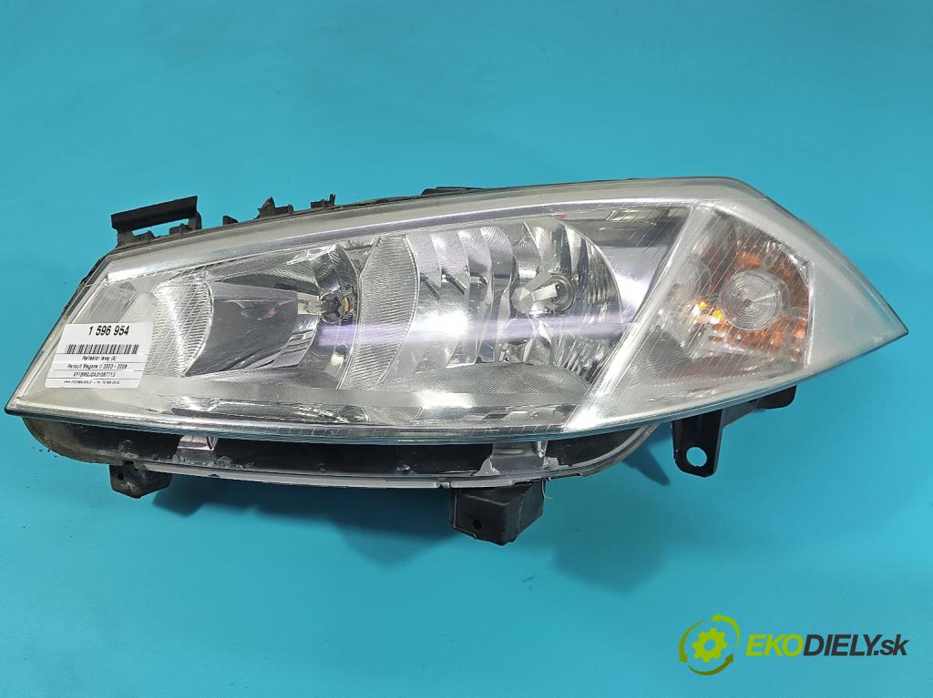 Renault Megane II 2003-2008 1.6 16V 113 HP automatic 83 kW 1598 cm3 5- Reflektor: ľavý 7701064018 (Kľučka dverí ostatné)