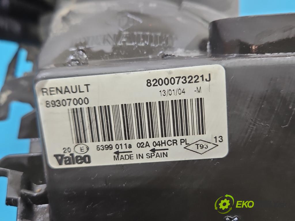 Renault Megane II 2003-2008 1.6 16V 113 hp automatic 83 kW 1598 cm3 5- světlo pravý 8200073221J (Pravé přední světlo)