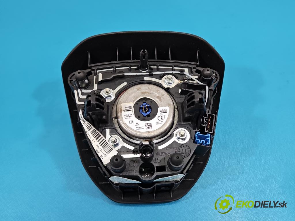 Peugeot 2008 I 2013-2019 1.2 12V 110 HP automatic 81 kW 1199 cm3 5- airbag vzduch: Řidiči: 98072114ZD (Airbag)