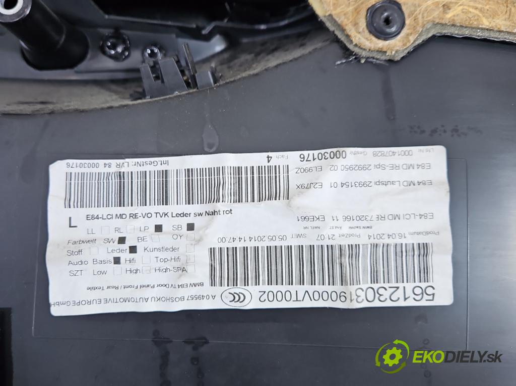 Bmw X1 E84 2009-2015 2.0d 184hp automatic 135 kW 1995 cm3 5- sedačke: komplet
