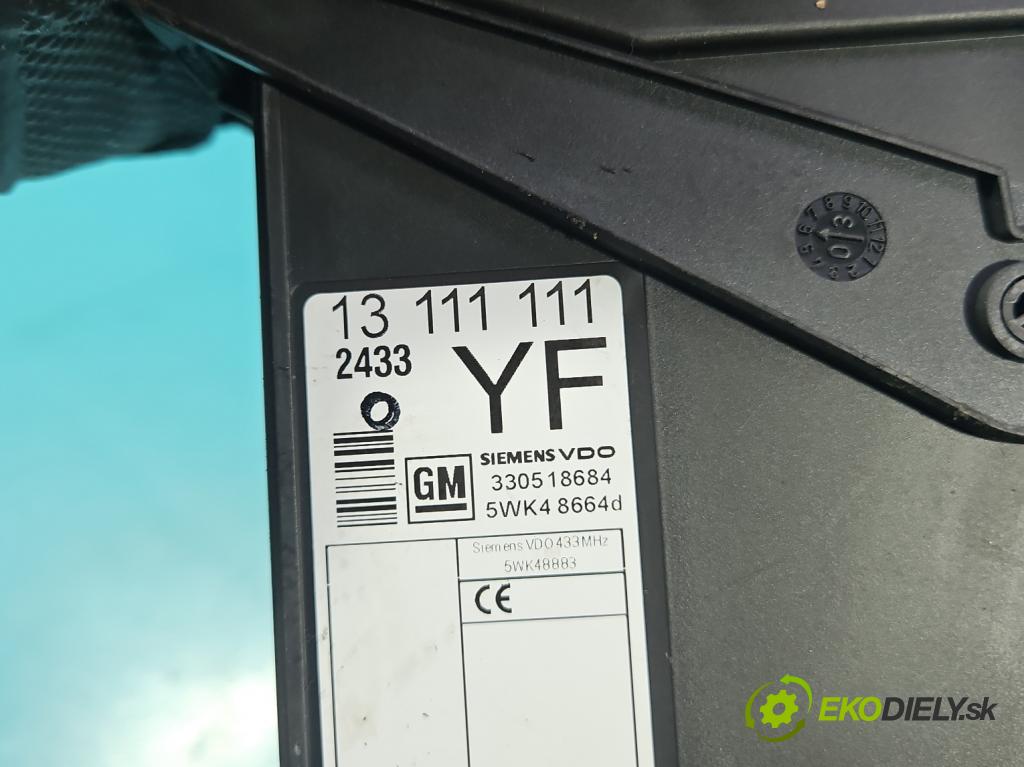 Opel Meriva A 2002-2010 1.6 16V 101 HP manual 74 kW 1598 cm3 5- riadiaca jednotka motora 12214830