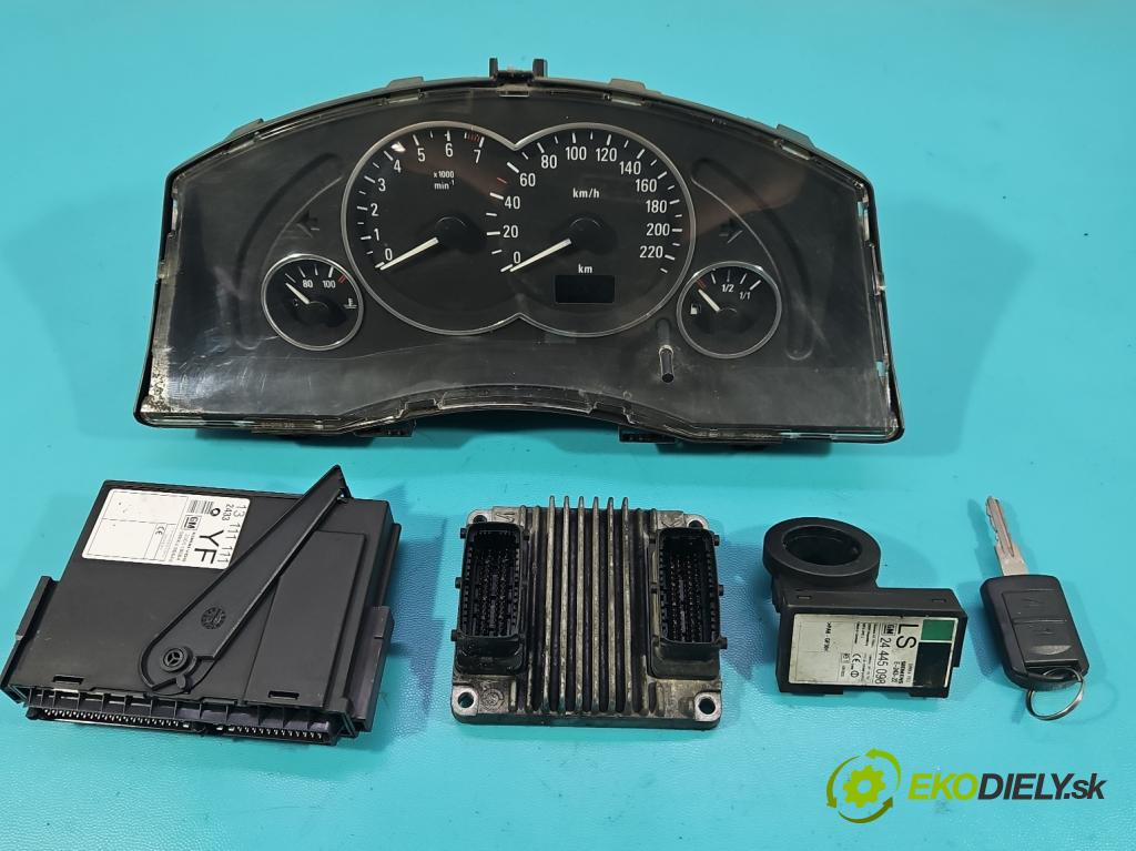 Opel Meriva A 2002-2010 1.6 16V 101 HP manual 74 kW 1598 cm3 5- riadiaca jednotka motora 12214830