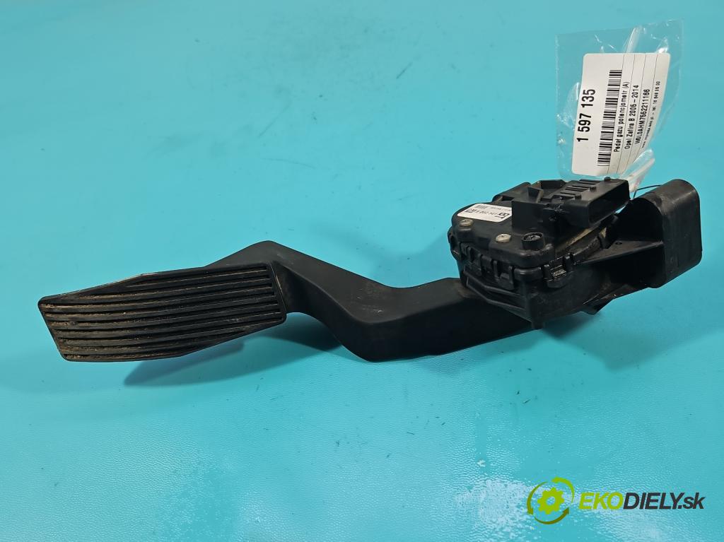 Opel Zafira B 2005-2014 1.9 cdti 120 hp manual 88 kW 1910 cm3 5- pedal plyn: potenciometr: 9202341BT