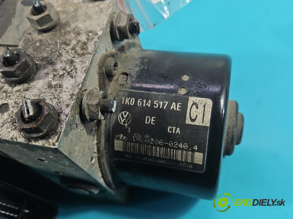 Vw Golf plus 1.4 16V 80 hp manual 59 kW 1390 cm3 5- čerpadlo abs 1K0614517AE (Pumpa ABS)