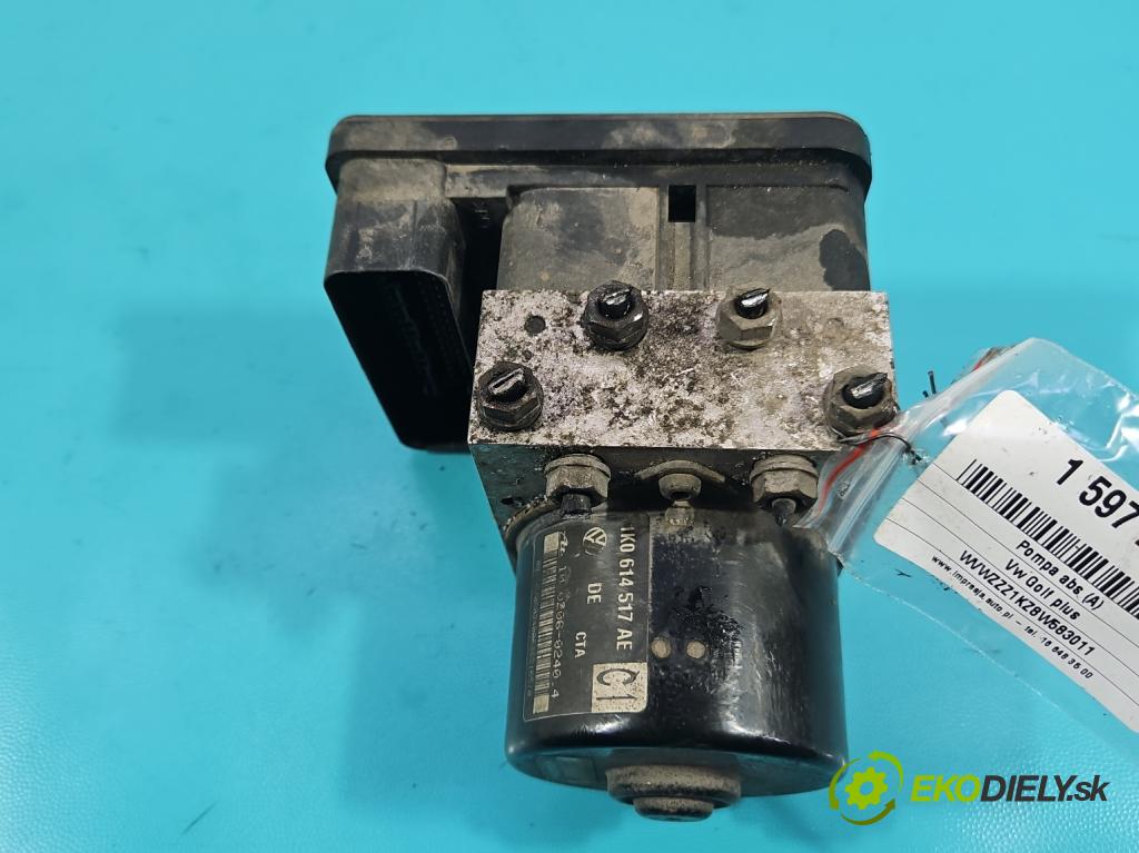 Vw Golf plus 1.4 16V 80 hp manual 59 kW 1390 cm3 5- čerpadlo abs 1K0614517AE (Pumpa ABS)