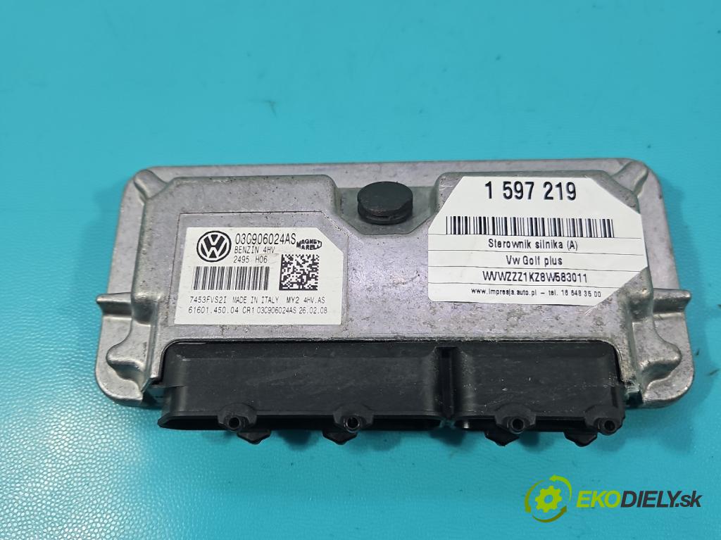 Vw Golf plus 1.4 16V 80 HP manual 59 kW 1390 cm3 5- riadiaca jednotka motora 03C906024AS