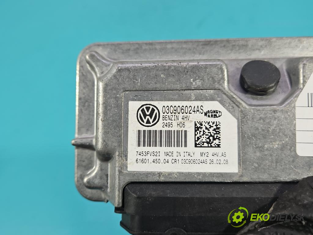 Vw Golf plus 1.4 16V 80 HP manual 59 kW 1390 cm3 5- riadiaca jednotka motora 03C906024AS