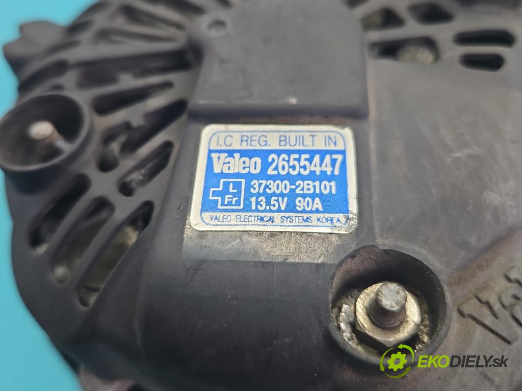 Kia Ceed I 2006-2012 1.6 16V 122 HP manual 89.7 kW 1591 cm3 5- Alternator 37300-2B101 (Alternátor)