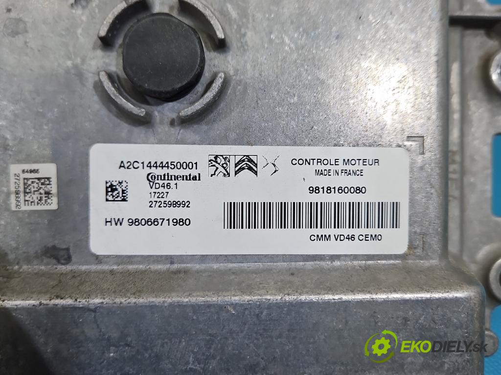Peugeot 2008 I 2013-2019 1.2 12V 110 HP automatic 81 kW 1199 cm3 5- riadiaca jednotka motora 9806671980